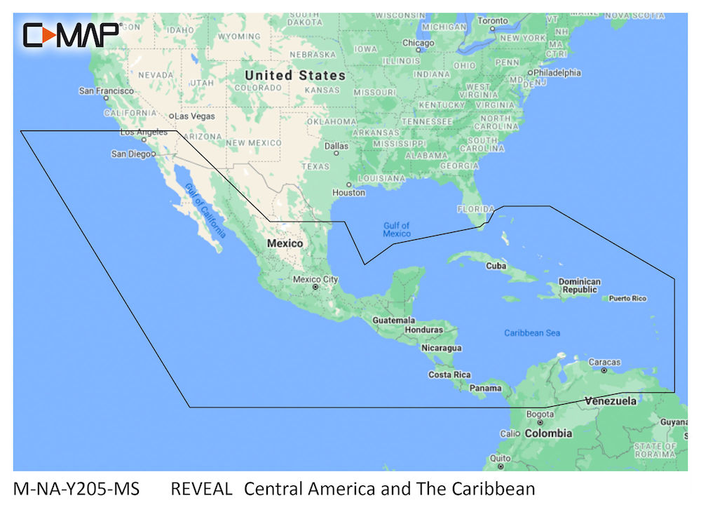 C-MAP® REVEAL™ - Central America and The Caribbean