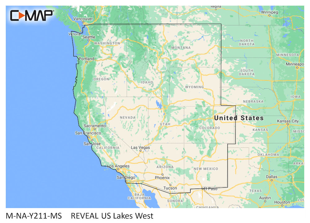 C-MAP® REVEAL™ - US Lakes West