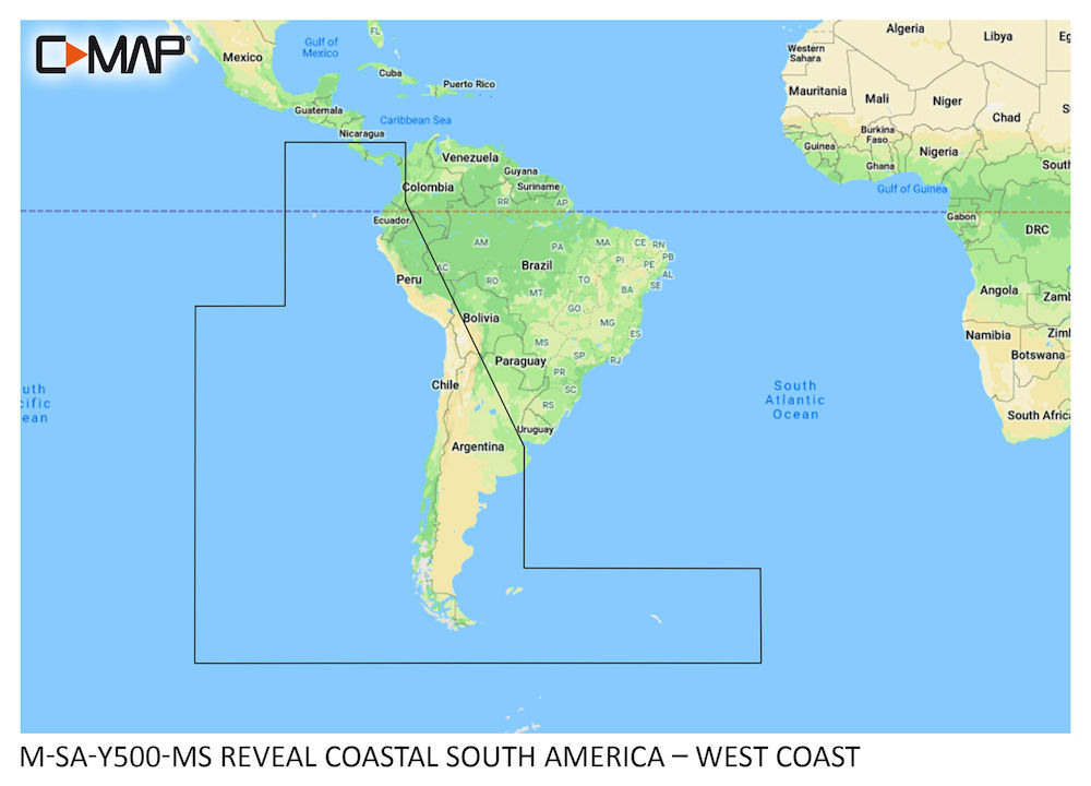 C-MAP® REVEAL™ - South America - West Coast